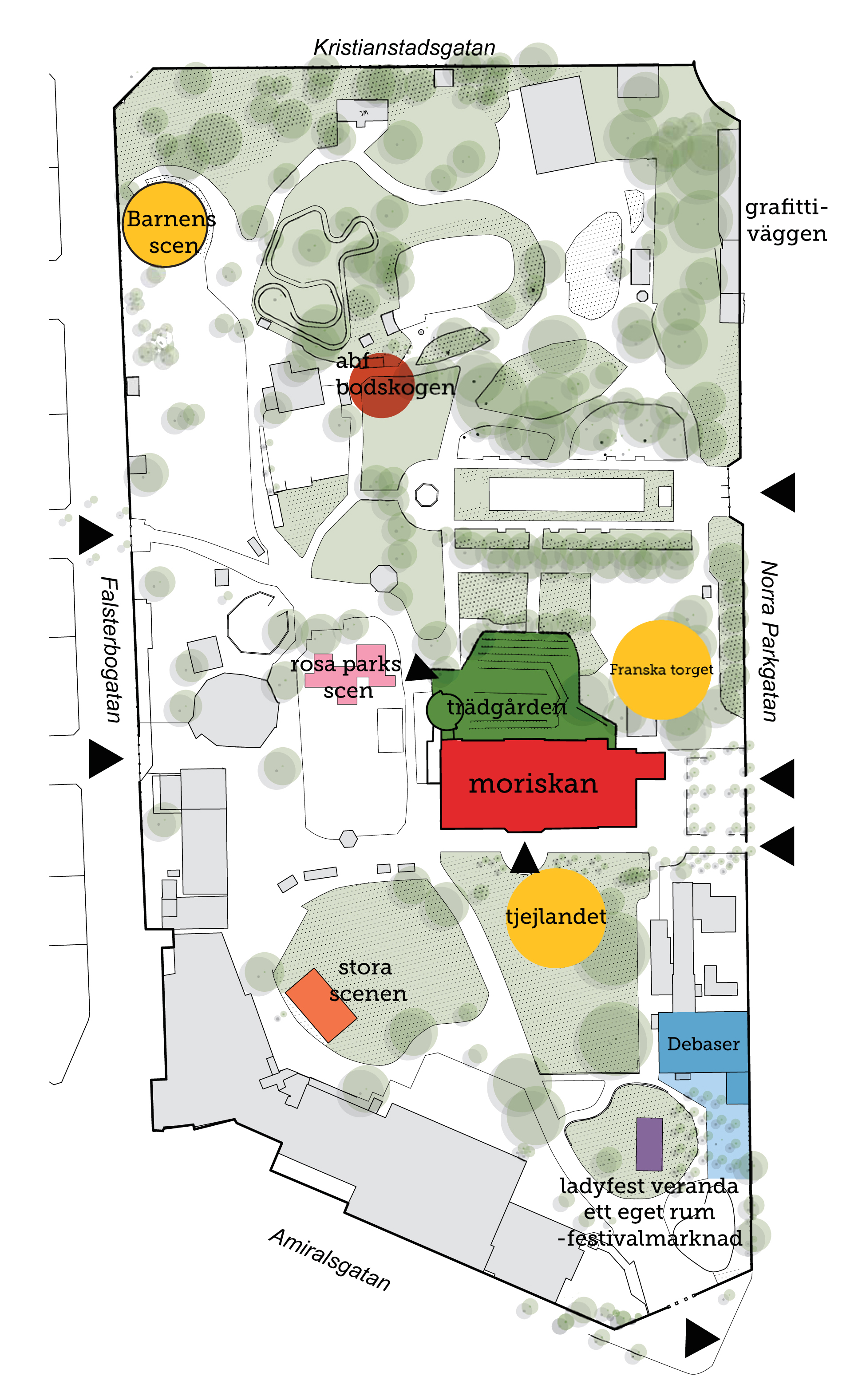 Karta över folkets park